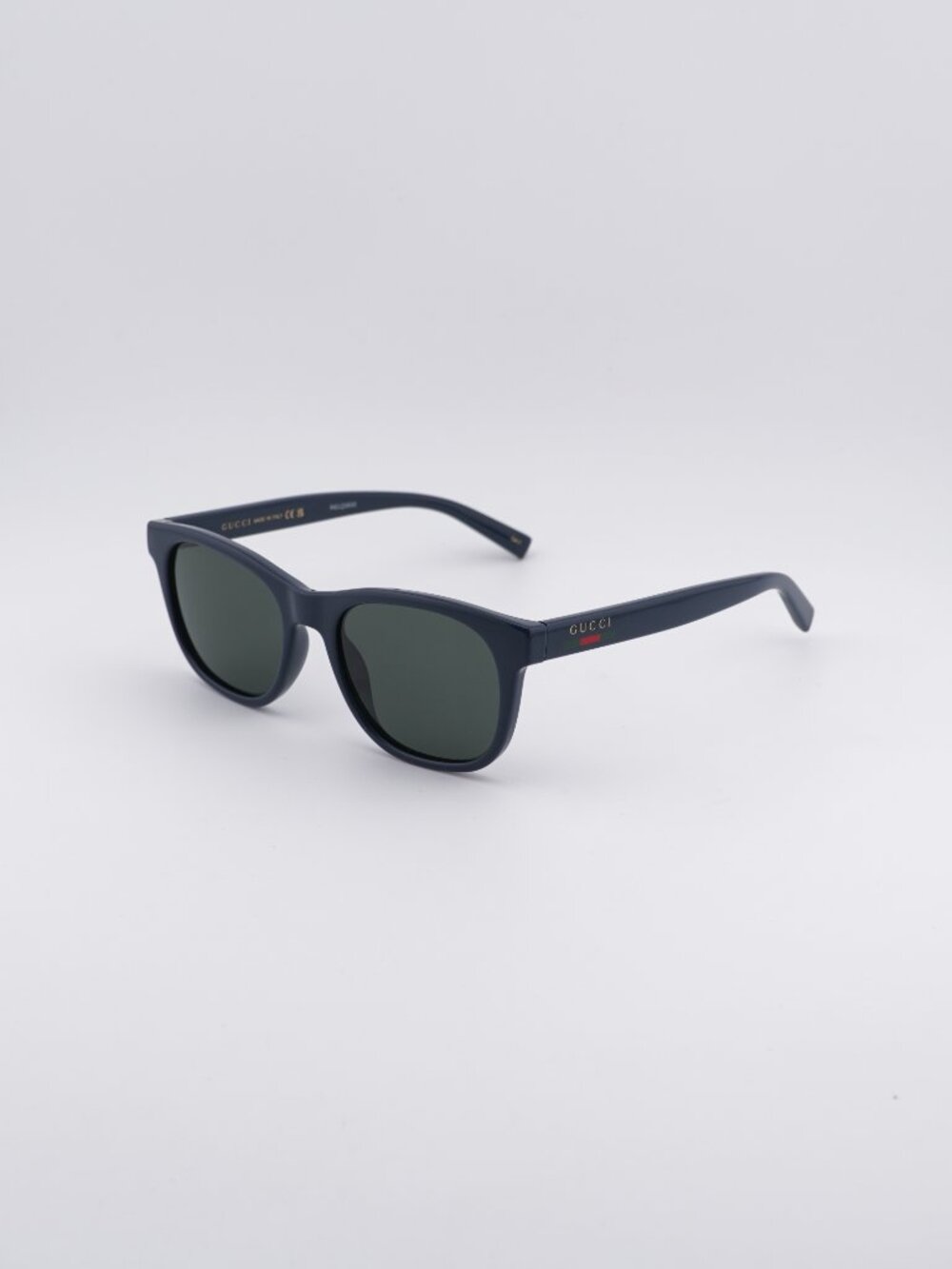 Gucci GG1985S 005 Sunglasses Blue Square Frame, Grey Lenses